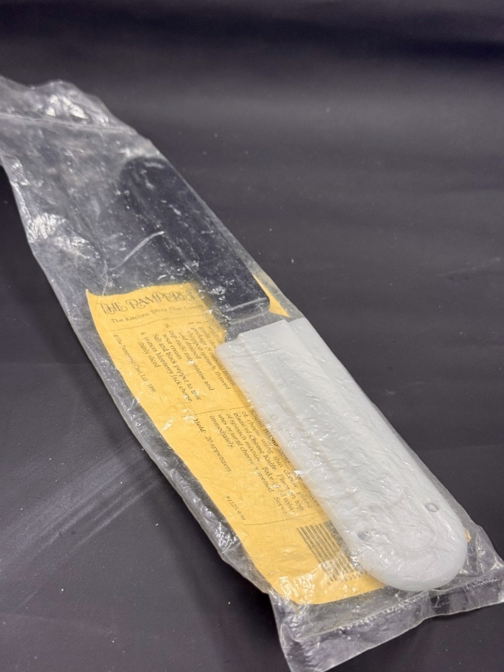 Pampered Chef CHEESE KNIFE #1125 With Protective Cover - New in Package